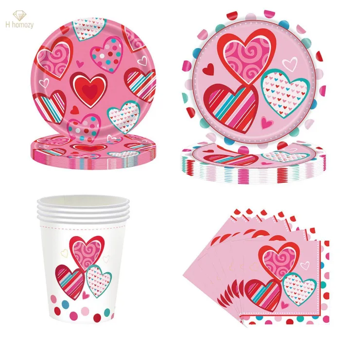 Valentine's%20Day%20Decoration%20Valentines%20Day%20Tableware%20Set%20for%20Holiday%20Wedding%20-%20Image%205