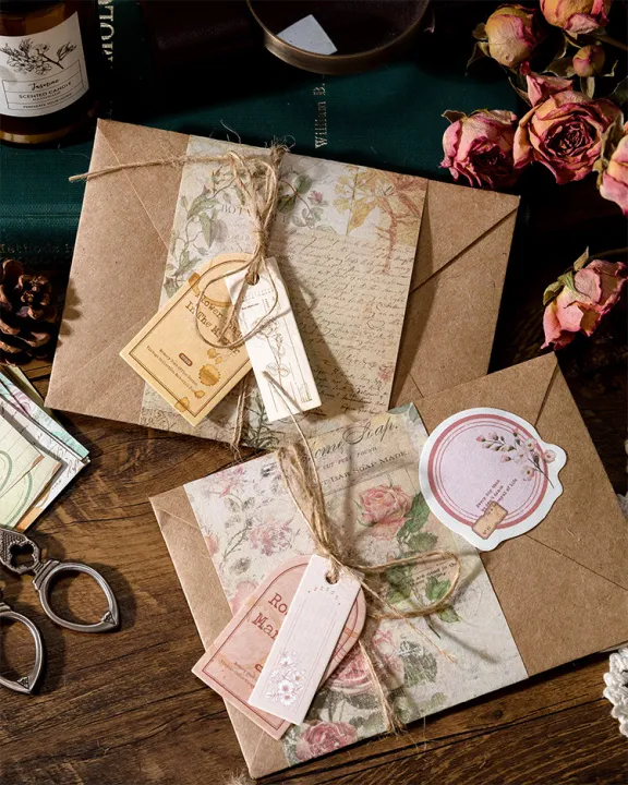 Momo%20Memory%20Post%20Office%20Series%20Material%20Pack%20Retro%20Receipt%20Plant%20Butterfly%20Text%20Label%20Notebook%20Collage%20Decoration%20-%20Image%206
