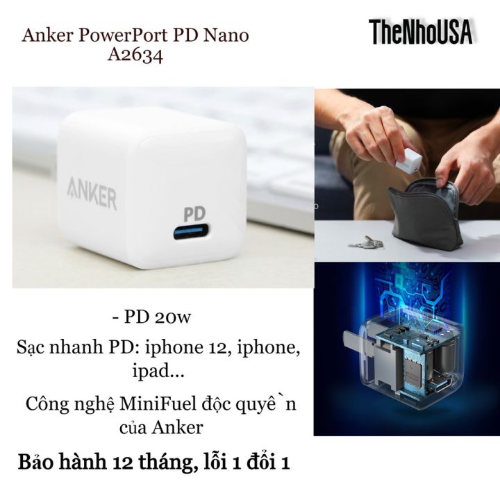 Anker%20A2634%20-%20Powerport%20Pd%2020w%20Max%20Nano%20Single%20USB%20Port%20-C%20Mini%20Portable%20USB-C%20Charger%20-%20Image%203