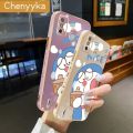 Chenyyka For Tecno Spark 6 Go Spark Go 2020 Spark Go 2021 Case Cartoon Cute Doraemon Luxury Plating Phone Case Edge Pattern Silicone Casing Full Back Cover Camera Protection Cases Softcase. 