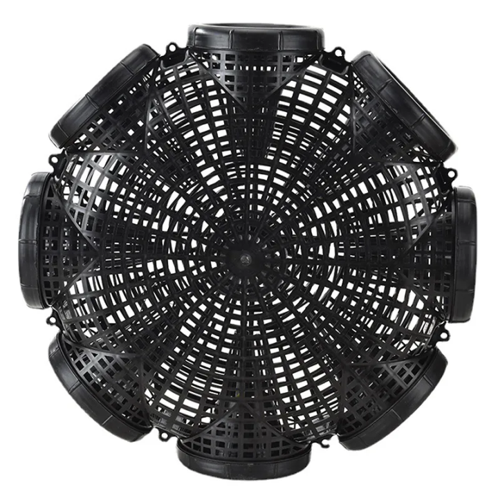 Durable Plastic Container Mud Cage Container Fishing Traps Black Fish Net Cage Finless