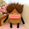 Cross-border fried potato doll sausage mouth plush toy Xiaohongshu same funny long-haired potato doll. 