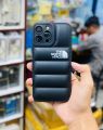 TPU The North Face Iphone Down Jacket 3D Puffer Case For iPhone Anti-fall Soft Phone Cover Mobile Case Cover - Black. 