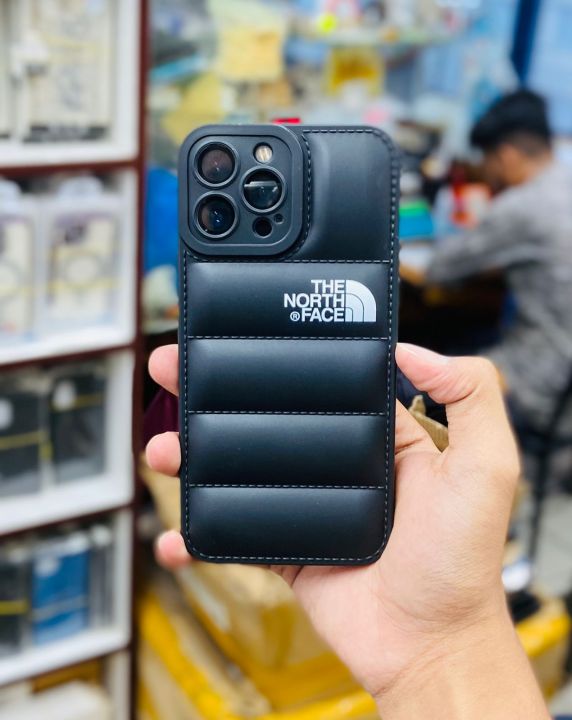 TPU%20The%20North%20Face%20Iphone%20Down%20Jacket%203D%20Puffer%20Case%20For%20iPhone%20Anti-fall%20Soft%20Phone%20Cover%20Mobile%20Case%20Cover%20-%20Black%20-%20Image%205