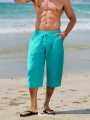 Men’s Casual Linen Shorts – Regular Fit for Hot Weather Days. 