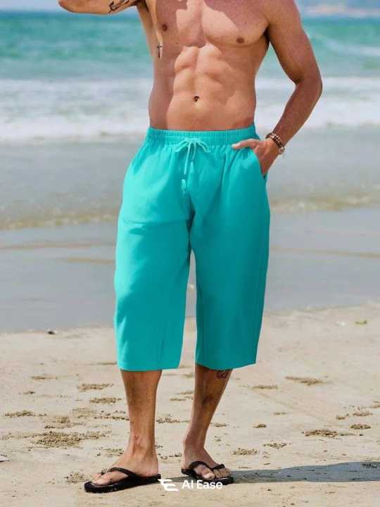 Men%E2%80%99s%20Casual%20Linen%20Shorts%20%E2%80%93%20Regular%20Fit%20for%20Hot%20Weather%20Days%20-%20Image%204