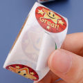 1/2 RollsChildren Cartoon Stickers Cute Smile Star Letter Reward Sticker Classic Toys Stationery Supplies.