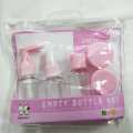 Travel kits bottle Set 9 pcs, Made in PRC..