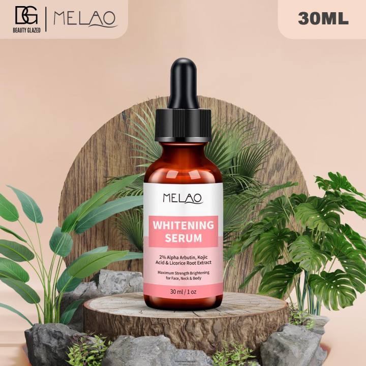 Melao Natural Hyaluronic Acid Whitening Serum for Face Whitening Brightening Moisturizing Vitamin E Skin Care Essence- 30ml