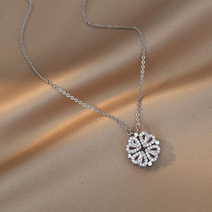 Stylish%20Fashionable%20Magnetic%20Chain%20Necklace%20for%20Women%20-%20Heart-Shaped%20Pendant%20for%20Girls%20Simple%20Stylish%20Fashion%20New%20Collection%20-%20Image%202