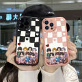 Jizetin for OPPO A16K A16E Back Cover BTS Group Lambskin Texture PU Leather Back For Girls Boys Soft Phone Case. 