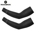 ROCKBROS Ice Fabric Running Arm Warmers UV Protect Arm Sleeves Basketball Camping Riding Outdoors Sports Wear Protective Gear. 