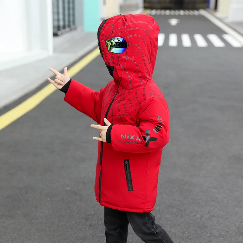 2-14 Years Boys Winter Hooded Jacket Kids Winter Coat Boy Parka