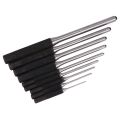 9-Piece Set-Up Punch Round Punch Pieces Roll Pin Punch Set Tool Bolt Catch Roll Pin Punch Tool Kit.