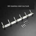 Wall-mounted Stainless Steel Coat Hook Bathroom Towel Hook Space Saving Kitchen Door Back Storage Hooks Robe Wall Hook. 