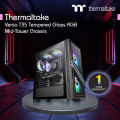 Thermaltake Versa T35 TG Window RGB Mid Tower Chassis Black.