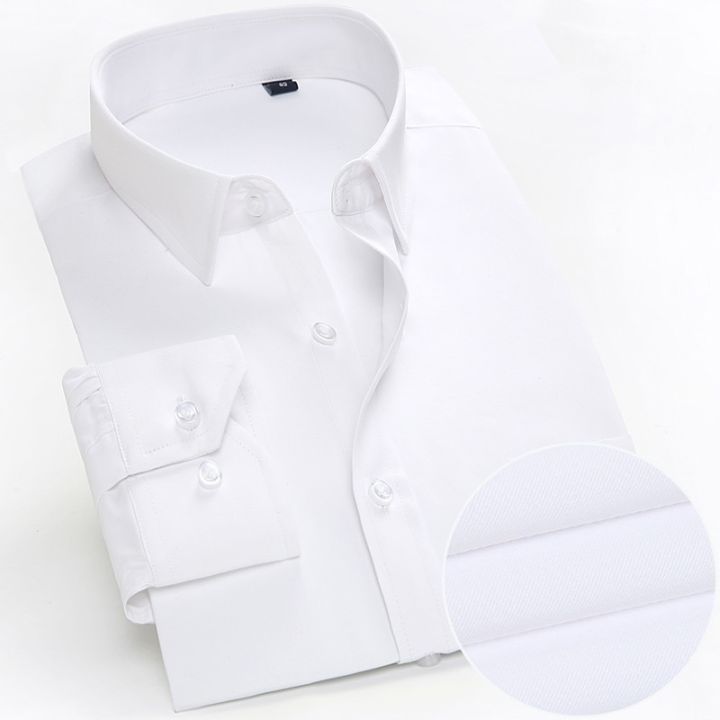 Solid%20Men%20Formal%20Shirt%20Long%20Sleeve%20Plus%20Size%208xl%20Business%20Mens%20Dress%20Shirts%20Basical%20Office%20Male%20Clothing%20with%20Front%20Pocket%20White%20-%20Image%206