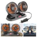 Car Fan, 12V 360 Degree Adjustable Small Size 2 Speed Cooling all Vehicle Fan. 