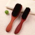Wood Handle Hair Brush Set Hard Boar Bristle Combs Styling For Men Women Hairdressing Hair Styling Beard Straight. 