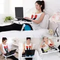 Laptop Table with Cooling Fan plastic folding table. 