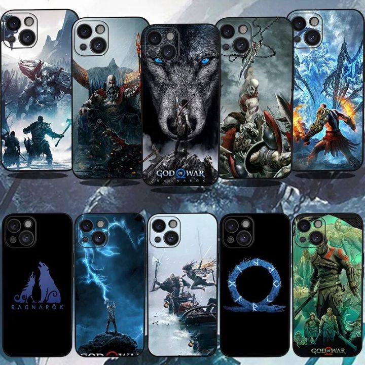 God of War Ragnarok Cellphone Cases for Iphone 12 13 11 14 Pro Max X Xs XR Xsmax 8 7 SE2020 Plus Cute Cartoon Game Cover Funda