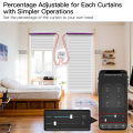 Tuya Smart WiFi 2 Gang Double Curtain Blind Switch Module Roller Shutter Electric Motor tuya/Smart Life App simple mini design.