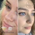 10Pcs Nose Rings Set for Women with Crystal Rhinestone Nostril Stud Piercings Jewelry Surgical Stainless Steel 0.8/1.0mm 18/20g. 
