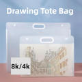 8K/4K Art Portfolio Eco-friendly Waterproof Lightweight Storage Bag ortable Drawing Tote for Artists Students Outdoor Travel.