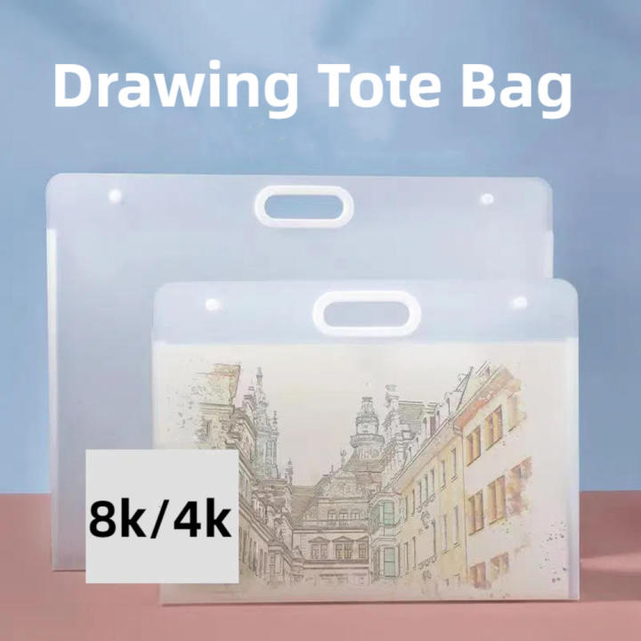 8K/4K Art Portfolio Eco-friendly Waterproof Lightweight Storage Bag ortable Drawing Tote for Artists Students Outdoor Travel
