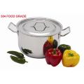 SKB Stainless Steel Induction Sauce Pot with SS Lid and Handle 16 cm - Silver. 