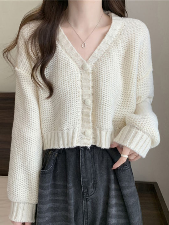 ITOOLIN%20Women%20Sweater%20Cardigan%20V-Neck%20Button%20Up%20Casual%20Knit%20Sweater%20Coat%20Sweet%20Cardigan%20Coat%20For%20Women%202023%20Autumn%20Winter%20-%20Image%202