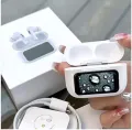 A9 Pro ANC/ENC 5th Generation Wireless Earbuds with LCD Smart Color Screen - Noise Cancelling, Long Battery Life. 