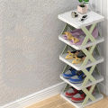 Vertical Shoe Rack - Big Size 5 Tier Shoe Rack Space Saving for Entryway Bedroom Living Room (30x28x17.5cm).