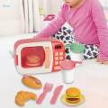 Kids Microwave Oven Toys Educational Pretend Toys and Food Accessories for Girls Boys. 