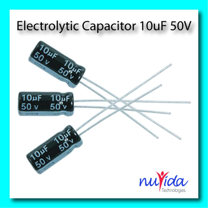 Electrolytic Capacitor 10uF 50V Radial Polarized Aluminum Electrolytic Capacitor 100Pcs