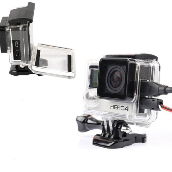【VisioN Shop】Skeleton Protective Open Housing Case For Gopro hero 4 + Accessories Side Shell Protective Case for Go Pro