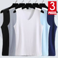3Pieces/Lot Seamless Sleeveless Undershirt Tank Top Men Fitness Shirts Mens Bodybuilding Workout Vest Factory Outlet V Neck. 