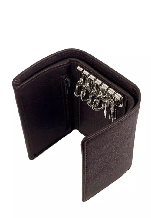 Black%20Trifold%20Wallet%20Featuring%20Key%20Holder%20made%20with%20Genuine%20Leather%20-%20Image%202