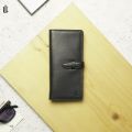 Urbaland Pure leather Harro Long Wallet for men Black.