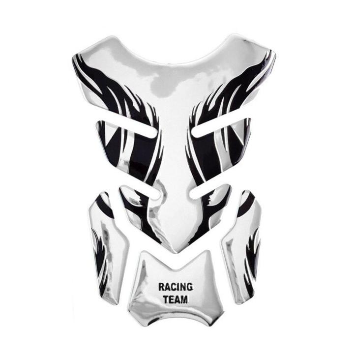 QEDBOJE 4x 3D Tank Pad Aufkleber - Flammenschädel Deko Für Motorrad Tank