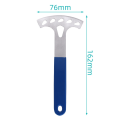 1 Piece Bike Disc Brake Pad Spreader Wrench Bicycle Brake Rotor Caliper Spanner Repair Tool Blue & Silver Stainless Steel Cycling Accessories Parts. 