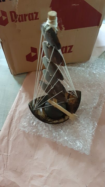 Handcrafted%20Coconut%20Shell%20made%20three%20Sailing%20Boat%20Showpiece%20beautiful%20looking%20-%20Image%202