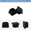 XHHDQES 600Pcs 1 Inch Square Tube End Cap Plastic Plugs Tube End Caps Post Pipe Cap Cover Tubing Insert Chair Glide Plugs. 