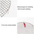 NAMUNY 304 Stainless Multipurpose Steel Round Grill Net with Foot Barbecue Rack Steam Baking Rack Camping Outdoor BBQ Meshes. 