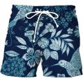 Men's Printed Beach Shorts Fashion Hawaii Comfort Swimwear Pants Men's Casual Quick Dry Breathable Teen Summer Shorts for Men.