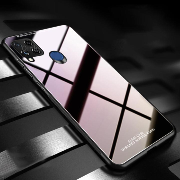 realme C15 HONG KONG DESIGN Tempered Glass Cover Case - Phone Back Cover - Phone - Camera (Back Case Cover For Smartphone)