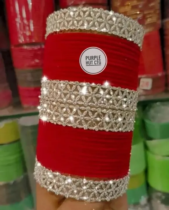 Premium Quality  Exclusive Party Bangles-Churi For Women/ Set Bangles/ Bridal set-(1 Set Package)