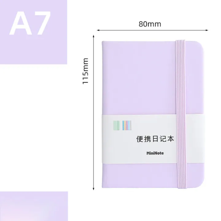 96%20sheets%20Mini%20portable%20notebook%20Smooth%20Writing%20Multiple%20Colors%20A7%20Small%20notebook%20for%20notes%20High%20beauty%20small%20notebook%20for%20Office/School/Home%20Student%20Hand%20ledger%20-%20Image%202