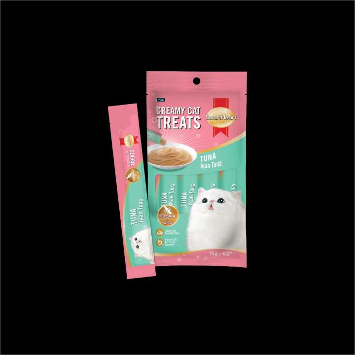 Creamy Cat Treats Tuna ( Ikan Tuna) 15gm 4packs pek 60gm