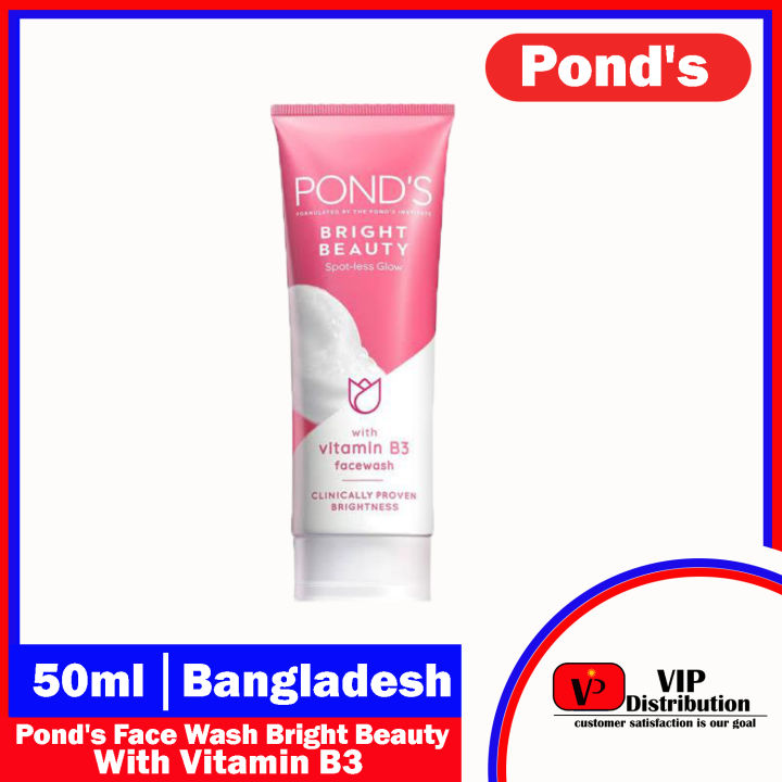 Pond's Face Wash Bright Beauty with Vitamin B3 50g for SPOT-LESS Glow